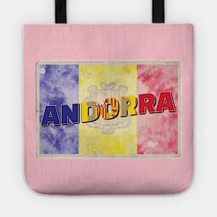 Andorra Vintage style retro souvenir Tote