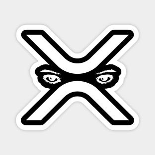 Ripple (XRP) logo with eyes T-shirt Magnet