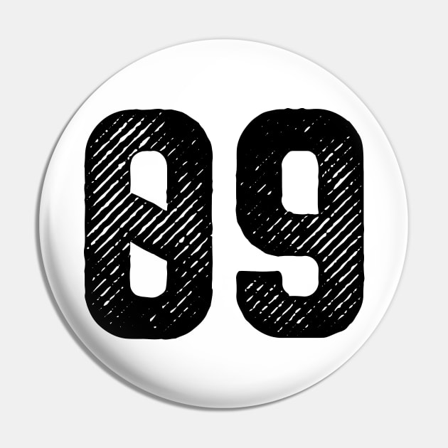 Rough Number 09 Pin by colorsplash