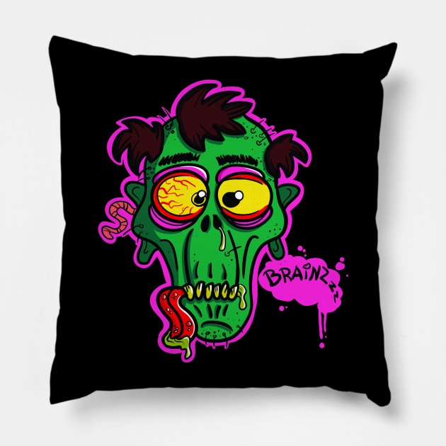 Brainzzz Pillow by insiar86