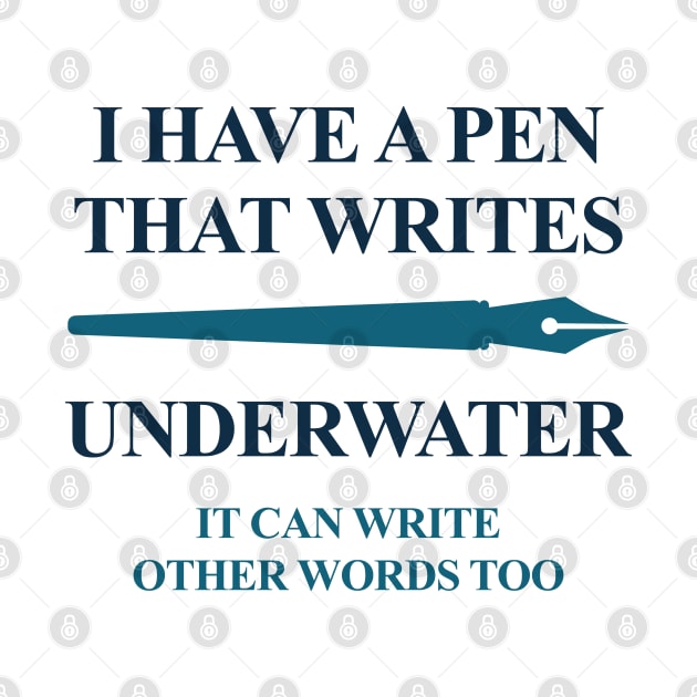 Pen Underwater by LuckyFoxDesigns