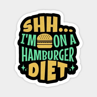 Funny Hamburger Magnet