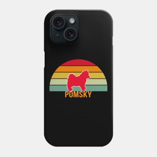 Pomsky Vintage Silhouette Phone Case