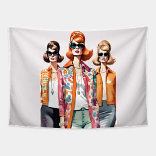 Vintage fashionistas Tapestry