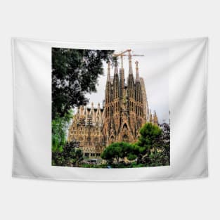 Barcelona's Sagrada Familia Basilica Tapestry