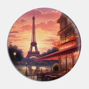 Paris City Art Pin