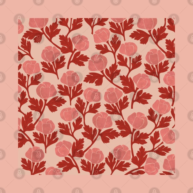 roses pattern by Elbuenlimon