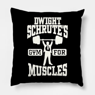Dwight's Gym for Muscles Shirt, Gym Quote Pillow