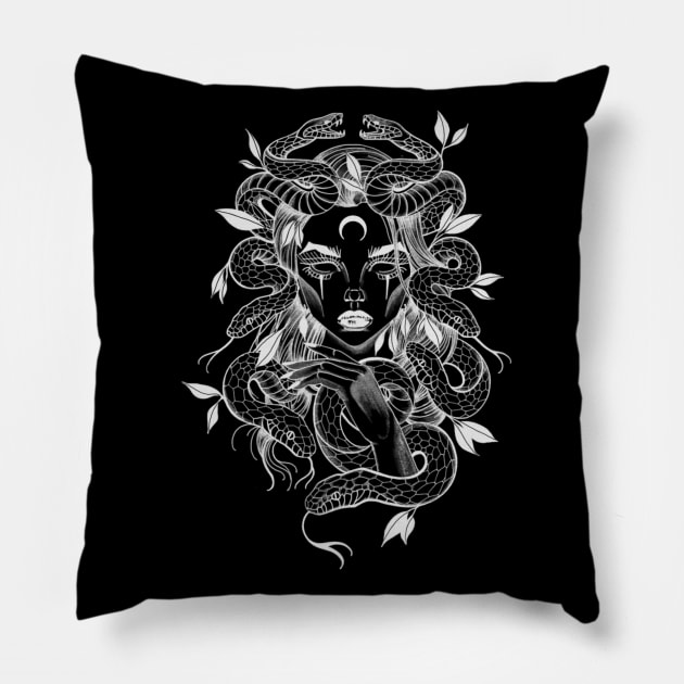 Medusa Pillow by Rachellily