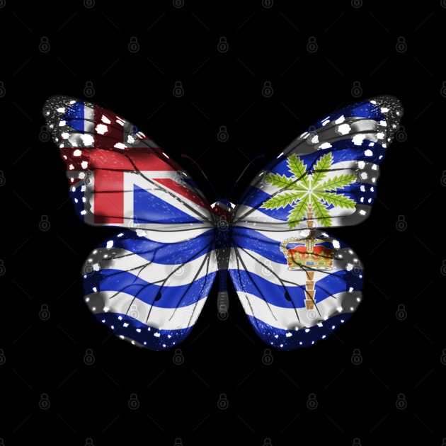 Biot Flag  Butterfly - Gift for Biot From British Indian Ocean Territory by Country Flags