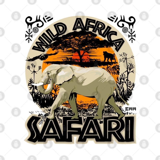 Wild Africa, Safari, elephant by ArtMofid