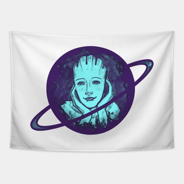 Liara Tapestry by cosmodevil