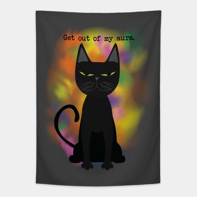 Get out of my aura Tapestry by uncutcreations