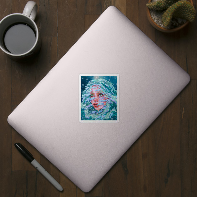 Goddess of the Sea - Sea Life - Sticker