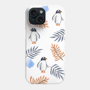 Penguins in Foliage Phone Case