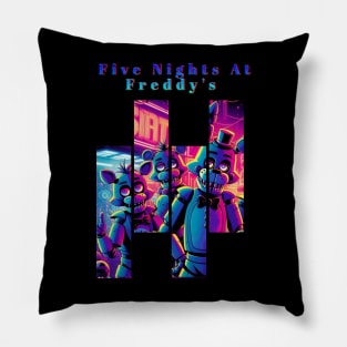 Five Nights At Freddy's Cyberpunk style Pillow