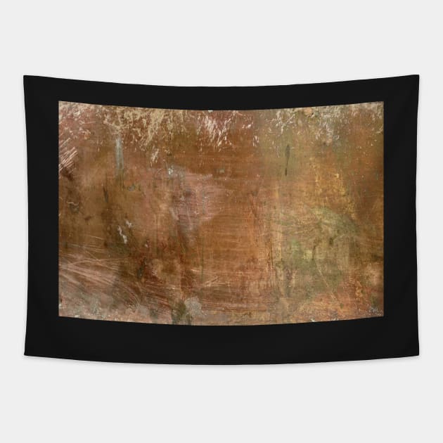 Oxided copper seppia Tapestry by foxxya