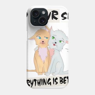 By your side (Cats Kawaii) Phone Case