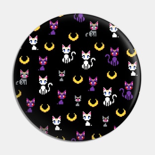 Sailor Moon Cats - Black Pin