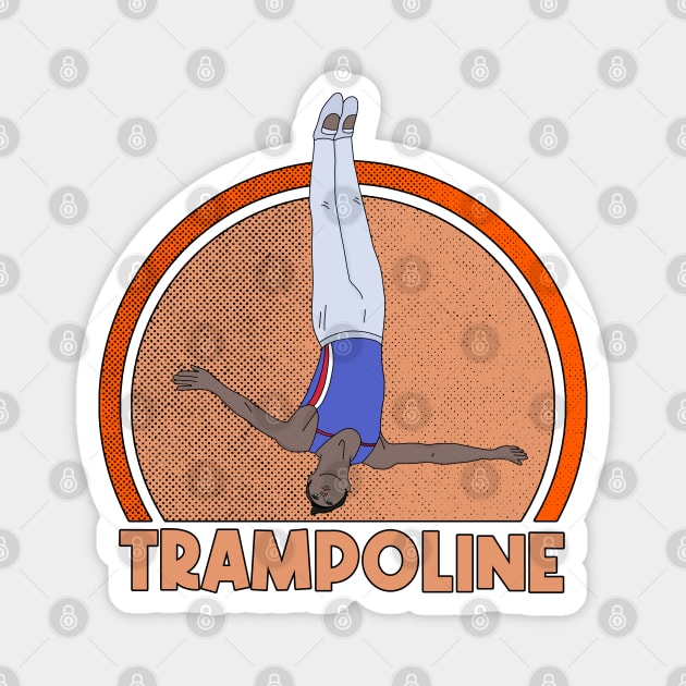 Jump Trampoline Gymnastics Magnet by DiegoCarvalho