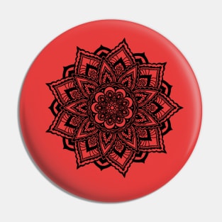 Mandala series- # 2 - Embroidered lotus Pin