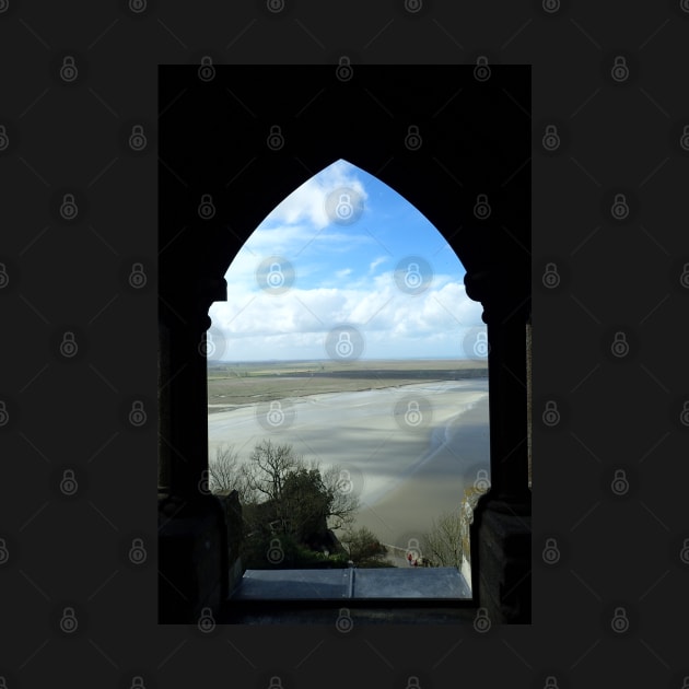 View from the Cloister at Mont St Michel by SHappe