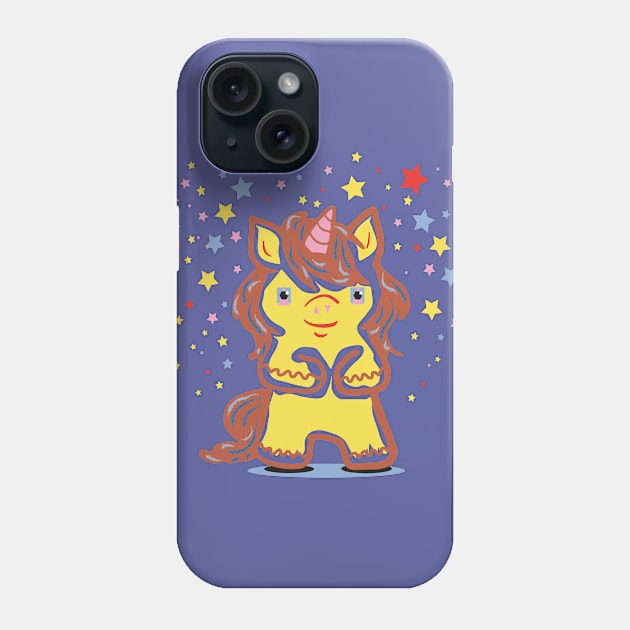 funny unicorn Phone Case by vlada antsi