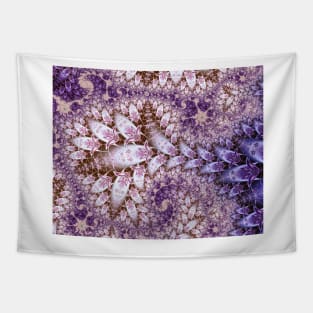 Lilac Fractal Pattern Tapestry