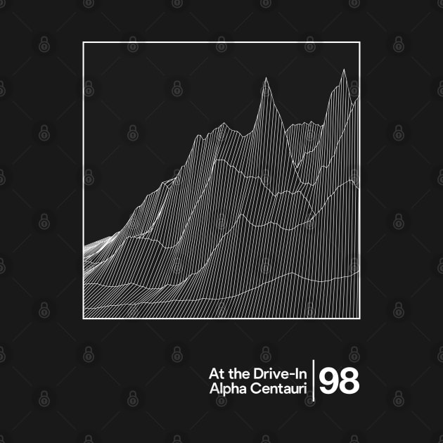 At the Drive-In - Alpha Centauri / Minimal Graphic Artwork Design by saudade