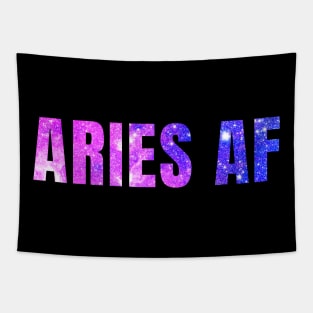 Aries AF / Funny Aries Shirt / Star Sign Zodiac Gift / Horoscope Astrology Gift / Birth Sign Shirt Tapestry