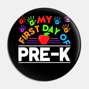 My 1st Day Of Pre K Student Back To School Shirt Gifts Pin