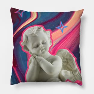 Retro vintage aesthetic print Pillow