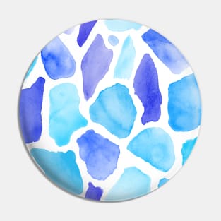 Whimsical blue watercolour giraffe print Pin