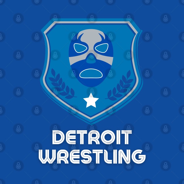 Detroit Wrestling "Hilo Blue" by DDT Shirts