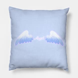 White Feathered Angel Wings Pillow