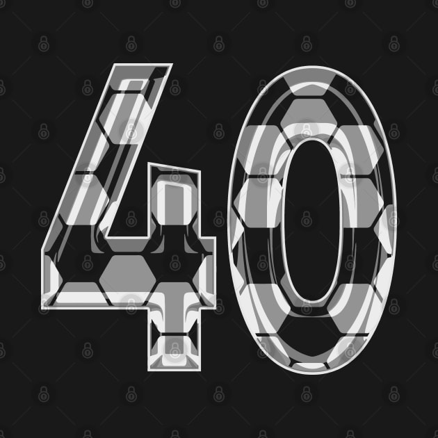 Soccer Number 40 Soccer Jersey #40 Soccer Mom Player Fan by TeeCreations