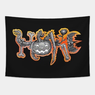 Halloween Hoke Grey Tapestry