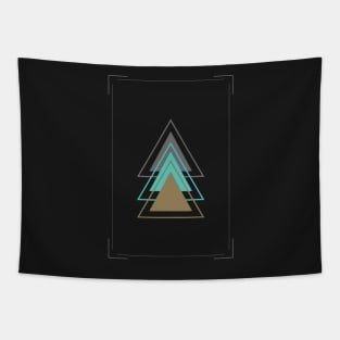 Colorfull triangle Tapestry