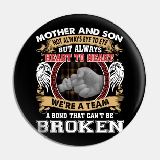 Mother And Son Not Always Eye To Eye But Always Heart To Heart Pin