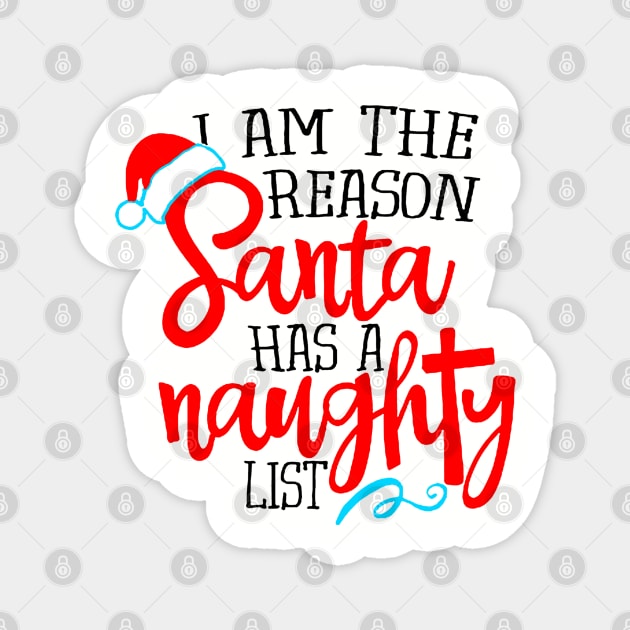 Santa Naughty List Magnet by Selfish.Co