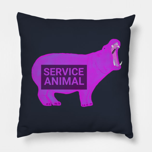 Service Animal: Hippo Pillow by Nonsense-PW