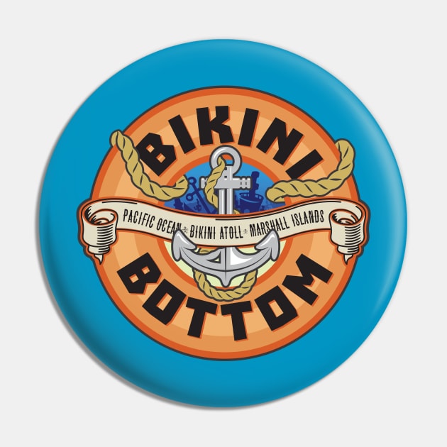 Bikini Bottom Pin by MindsparkCreative