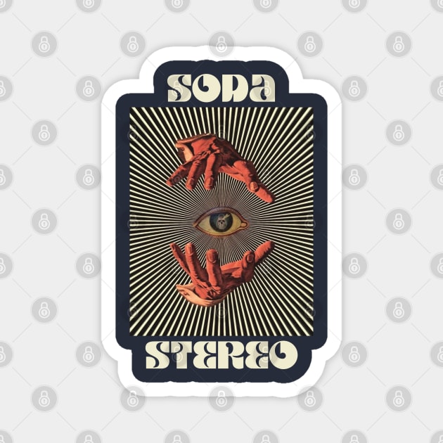 Hand Eyes Soda Stereo Magnet by Kiho Jise