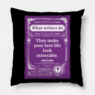 Romance writers are mean. Pillow