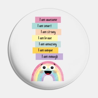 Positive Affirmations for kids Pin