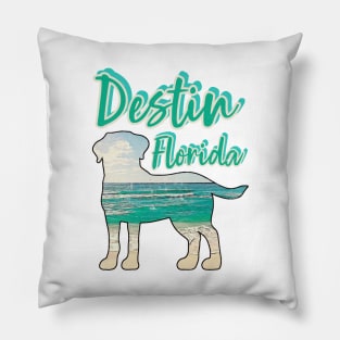 Destin Florida Vintage-Look Pillow