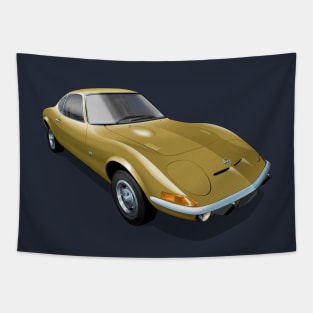 1972 Opel GT in gold Tapestry