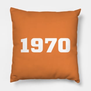 1970 Vintage Year Typography Pillow