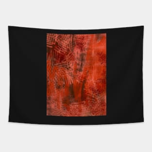 Abstract multimedia digital painting warm colors Tapestry