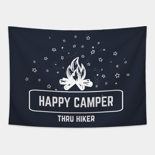 HAPPY CAMPER Thru Hiker gear Tapestry by ArtisticEnvironments